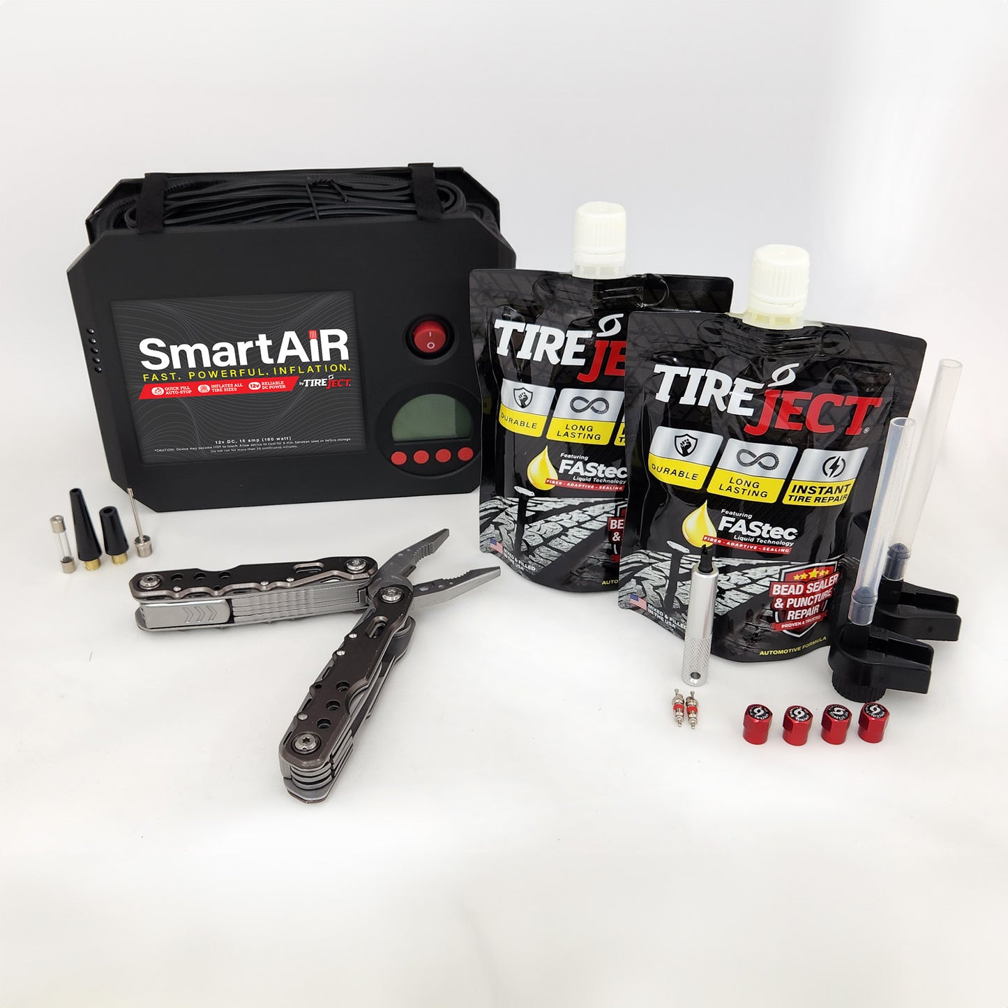 TireJECT Inflator Kit with Instant Tire Repair
