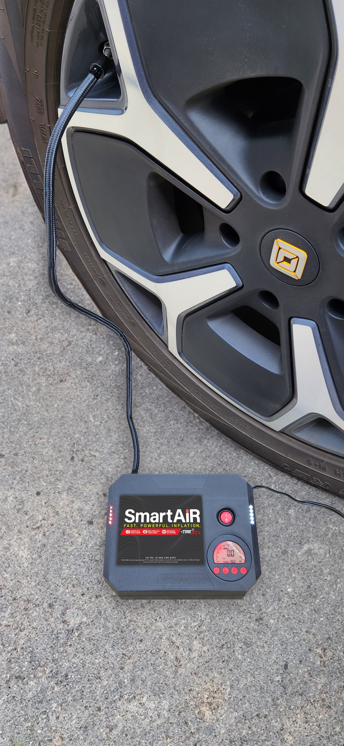 TireJECT Inflator Kit with Instant Tire Repair