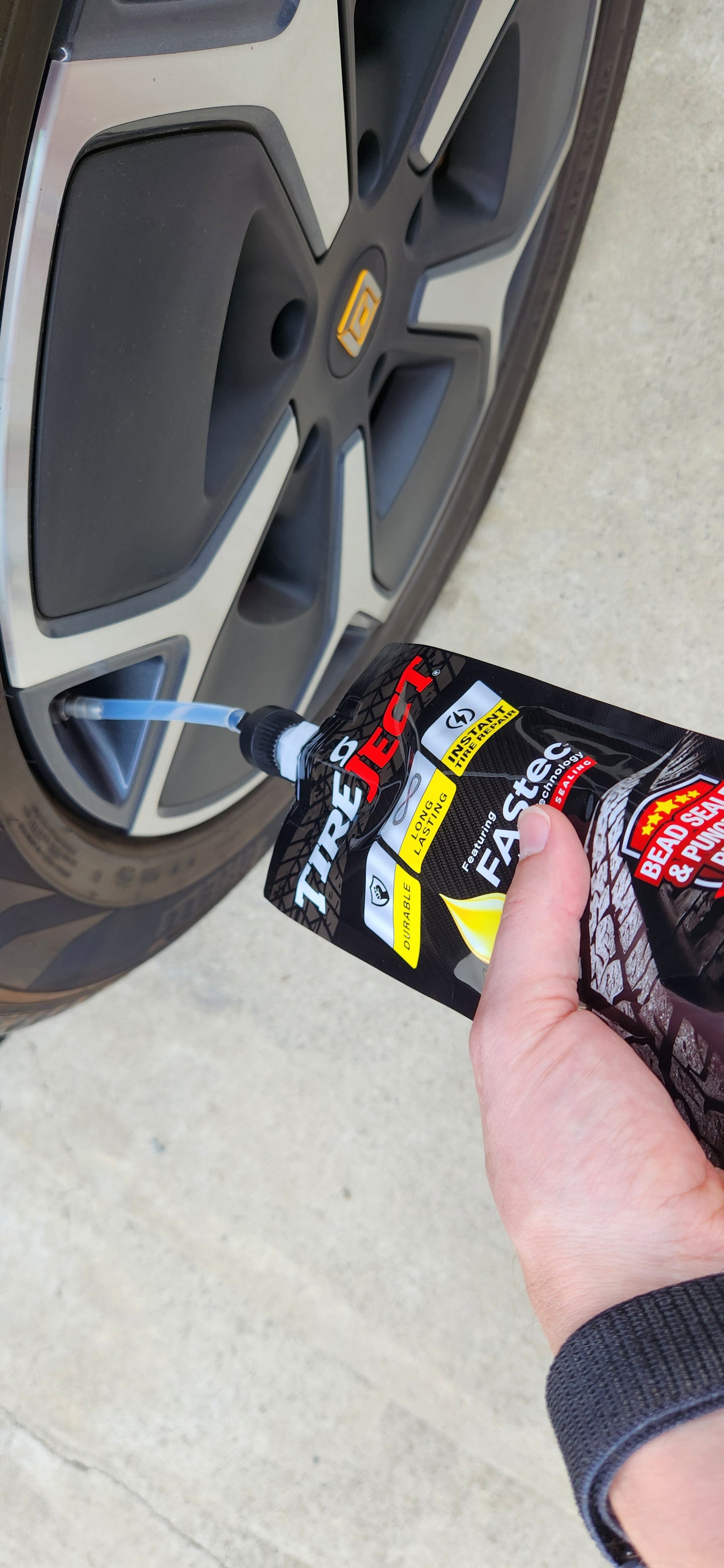 TireJECT Inflator Kit with Instant Tire Repair
